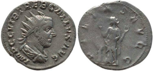 Trebonianus Gallus silver antoninianus - PIETAS AVGG