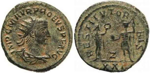 Probus Antoninianus, Antioch Mint - RESTITVT ORBIS