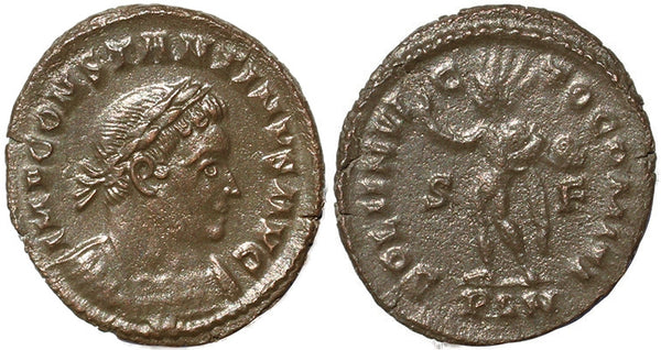 Roman coin of Constantine I - SOLI INVICTO COMITI - London
