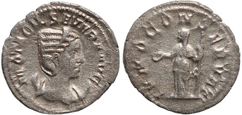 Ancient Roman coin of Otacilia Severa - IVNO CONSERVAT