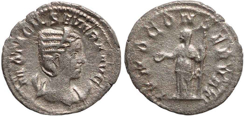 Ancient Roman coin of Otacilia Severa - IVNO CONSERVAT