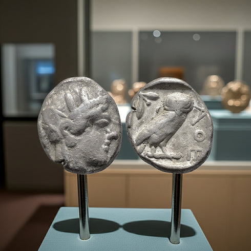 Ancient Attica Athens silver tetradrachm Circa 454-404 BC