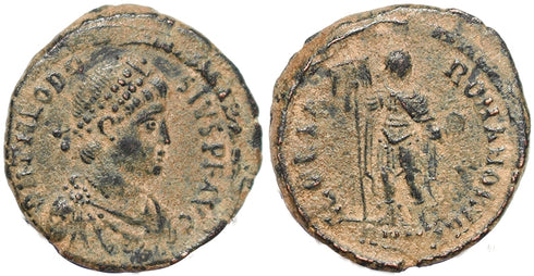 Roman coin of Theodosius I - GLORIA ROMANORVM - Antioch