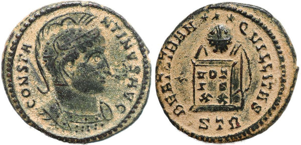 Roman coin of Constantine I - BEATA TRANQVILLITAS