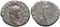 Ancient Roman coin of Vespasian AR silver denarius - COS ITER FORT RED