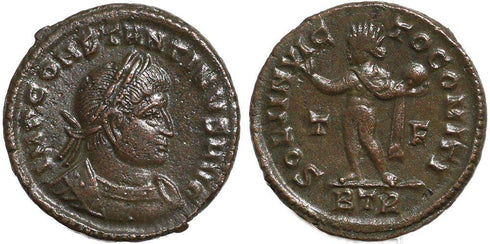 Roman coin of Constantine I - SOLI INVICTO COMITI - Treveri