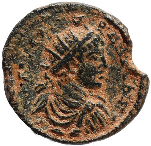 Ancient Roman coin of Elagabalus - two wrestlers - beautiful reverse