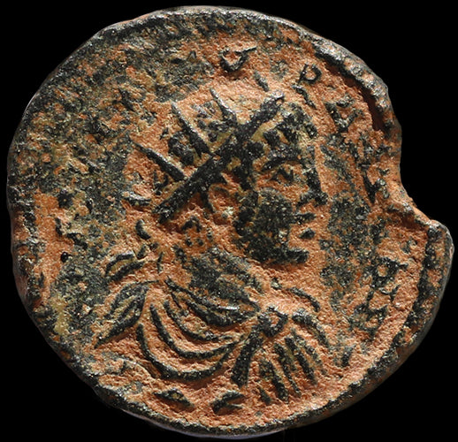 Ancient Roman coin of Elagabalus - two wrestlers - beautiful reverse