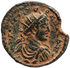 Ancient Roman coin of Elagabalus - two wrestlers - beautiful reverse