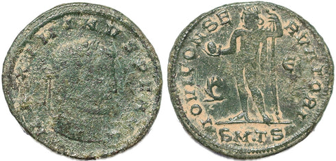 Roman coin of Maximinus II - IOVI CONSERVATORI - Thessalonica