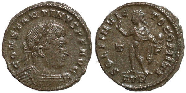 Roman coin of Constantine I - SOLI INVICTO COMITI - Treveri