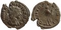 Roman coin of Claudius II AE Antoninianus - GENIVS EXERCI