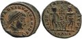 Roman coin of Constantine II - GLORIA EXERCITVS - Antioch Mint