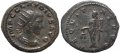 Roman coin of Claudius II Antoninianus - AEQVITAS AVG