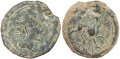 Iberian Celtic coin - Castulo in Spain - Helmeted Sphinx