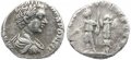 Roman coin of Caracalla denarius  -  PRINCIPI IVVENTVTIS