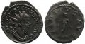 Roman coin of Postumus silvered antoninianus -VIRTVS AVG