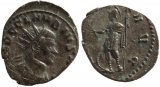 Roman coin of Claudius II silvered antoninianus - VIRTVS AVG