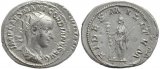 Roman coin of Gordian III AR silver antoninianus - FIDES MILITVM - Double struck coin