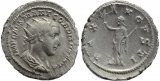 Roman coin of Gordian III AR silver antoninianus - PAX AVGVSTI - Convex strike