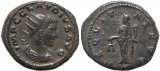 Roman coin of Claudius II Antoninianus - AEQVITAS AVG