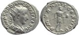 Roman coin of Gordian III AR silver antoninianus - P M TR P IIII COS II P P