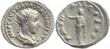 Roman coin of Gordian III AR silver antoninianus - PM TR P II COS PP