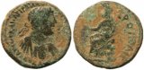 Roman coin of Hadrian, Petra, Arabia AE24