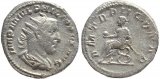 Roman coin of Philip I AR silver antoninianus - PM TR P II COS PP