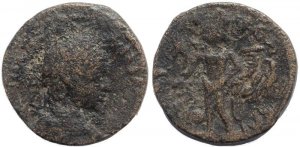 Roman coin of Elagabalus AE21mm of Raphanea in Syria