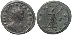 Roman coin of Probus Antoninianus - PAX AVGVSTI