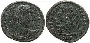 Roman coin of Constantine I - CONSTANTINIANA DAFNE - Constantinople