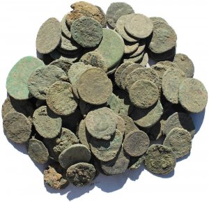 Dirty and Crusty Ancient Uncleaned Roman coins from Europe 16-26mm