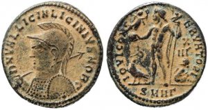 Roman coin of Licinius II - IOVI CONSERVATORI - Heraclea Mint