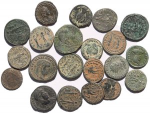 21 Ancient Holyland found Roman coins 20-25mm