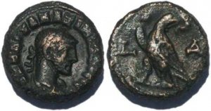 Ancient Roman coin of the Emperor Maximianus
