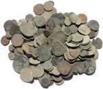 Uncleaned Spanish found coins - Pirate Cobs, Medieval Spanish etc
