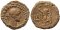 Roman coin of Diocletian Potin Tetradrachm minted in Alexandria, Egypt