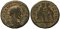 Roman coin of Elagabalus, Laodikeia, Syria AE17 - Two wrestlers