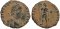 Roman coin of Theodosius I AE2 392-395 AD - GLORIA ROMANORVM - Antioch