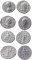 Four Roman silver denarius of Caracalla (2), Septimius Severus and Julia Domna