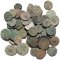60 Ancient Holyland found Roman coins with two silver coins - 13-23mm