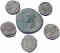 6 Ancient Roman coins from Europe including 1 large!