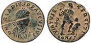 Roman coin of Arcadius Ae2 - VIRTVS EXERCITI - Constantinople Mint