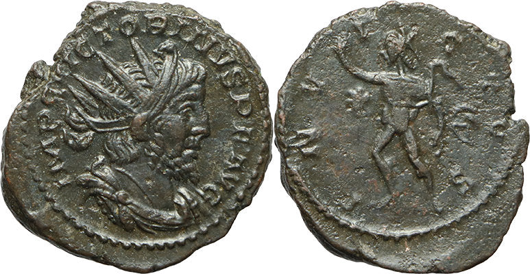Ancient Roman coin of the Emperor Victorinus minted in Cologne ...