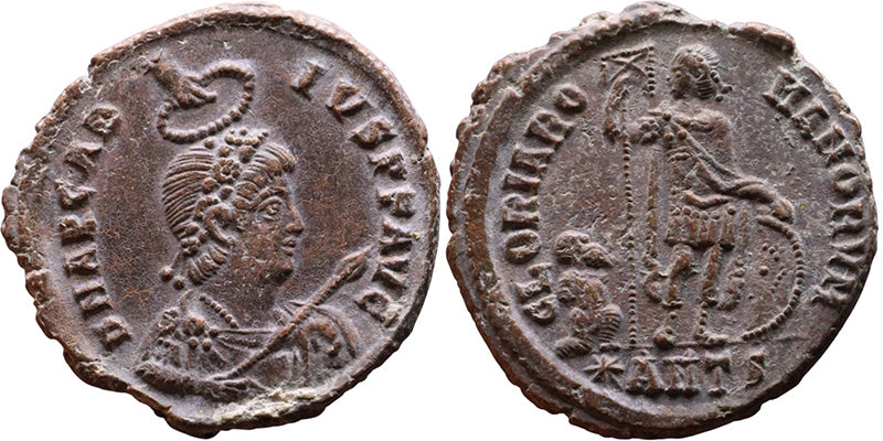 Superb Ancient Roman coin of Arcadius minted in Antioch - GLORIA ROMANORVM