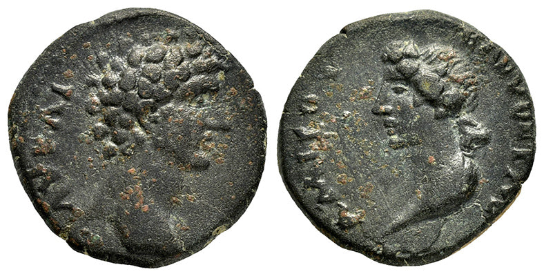 Ancient Roman Provincial coin of the Emperor Marcus Aurelius with Dion ...