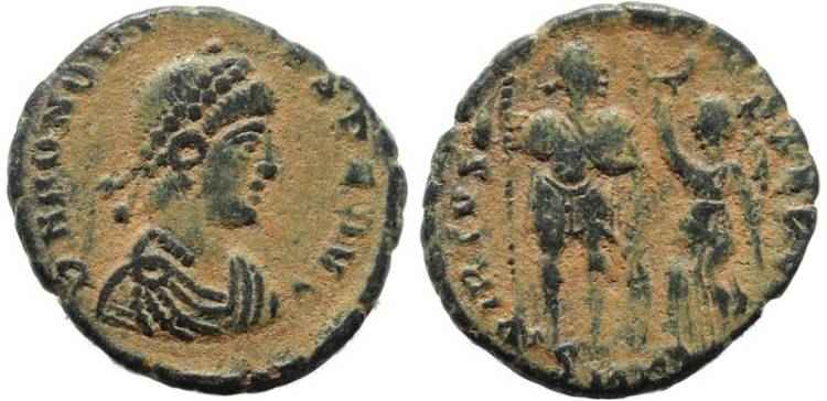 Honorius - VIRTVS EXERCITI - Cyzicus Mint – Cerberus Ancient Coins and ...