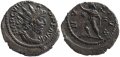 Roman coin of Victorinus AE silvered antoninianus - INVICTVS
