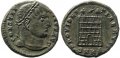 Roman coin of Constantine I part silvered Ae follis - PROVIDENTIAE AVGG - Cyzicus